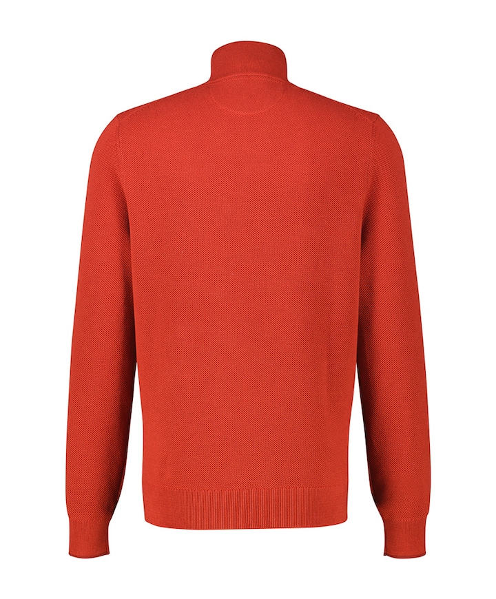 Heren trui met rits rood