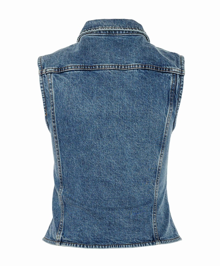 Dames gilet blauw