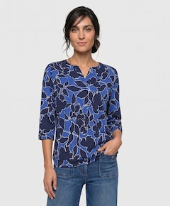 Dames longsleeve blauw