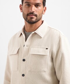 Heren overshirt beige