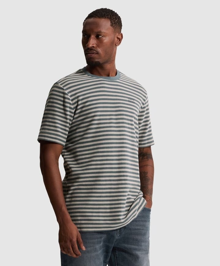 Heren T-shirt blauw