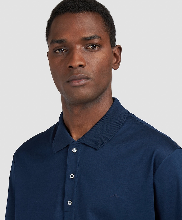 Heren polo blauw