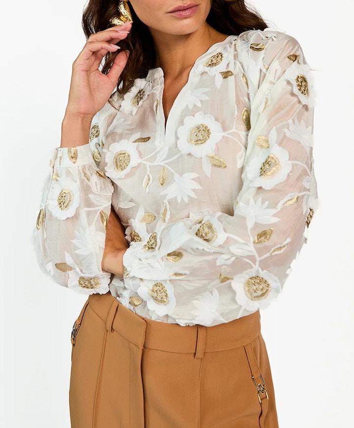 Dames blouse ecru
