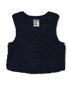 Meisjes gilet blauw