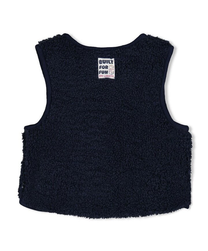 Meisjes gilet blauw