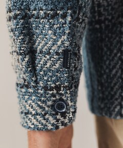 Heren overshirt blauw