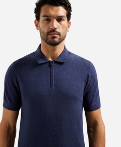 Heren polo blauw