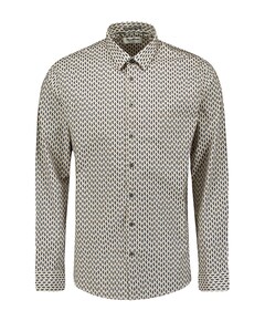 Heren overhemd lange mouw wit