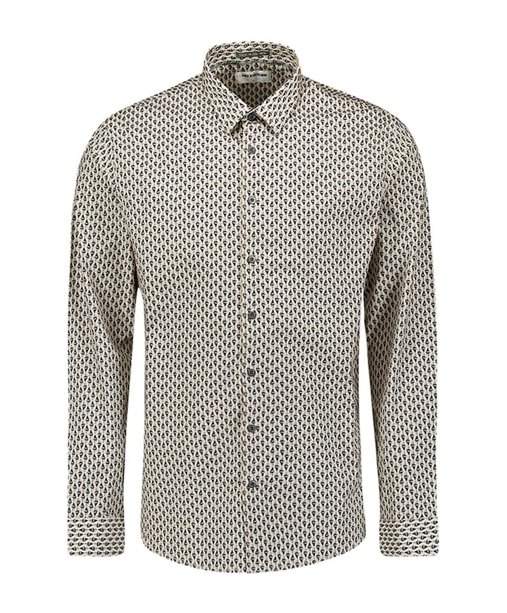 Heren overhemd lange mouw wit