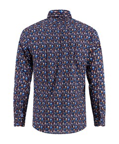 Overhemd lange mouw blauw