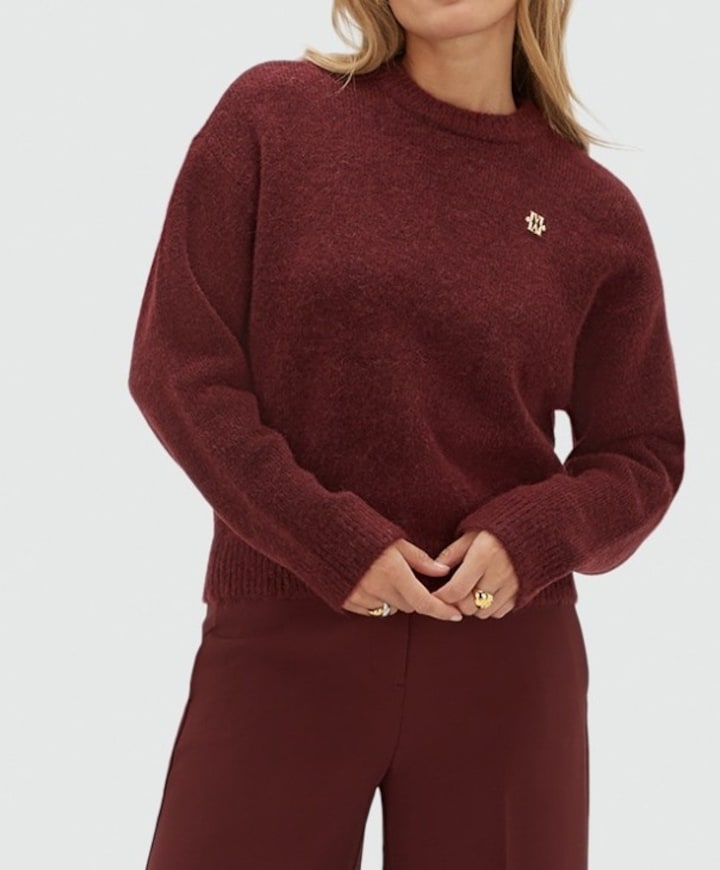 Dames trui bordeaux