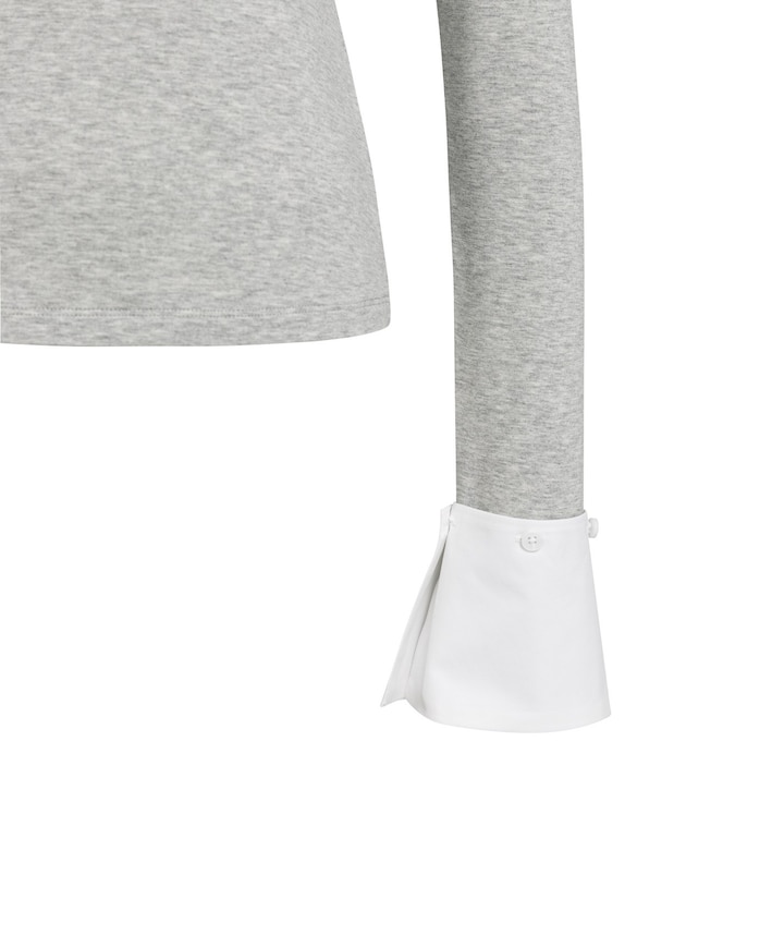 Dames longsleeve grijs