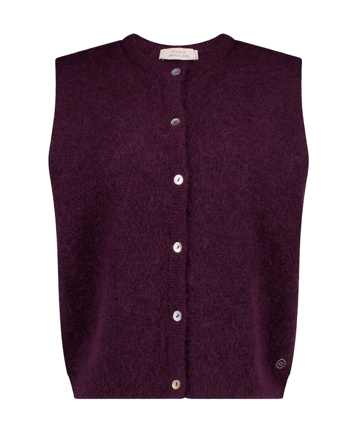 Dames gilet bordeaux