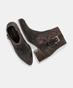 dames enkellaarzen bruin