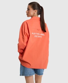 Dames blouse oranje