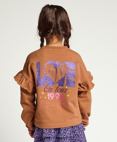 Meisjes sweater bruin
