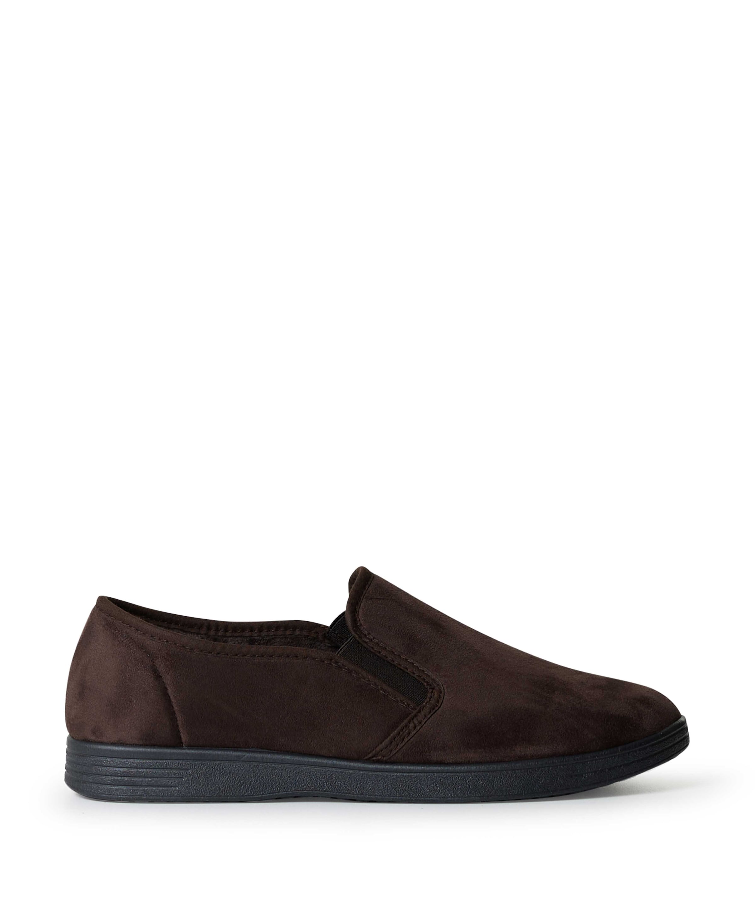 Neles stretch pantoffel heren pantoffels bruin