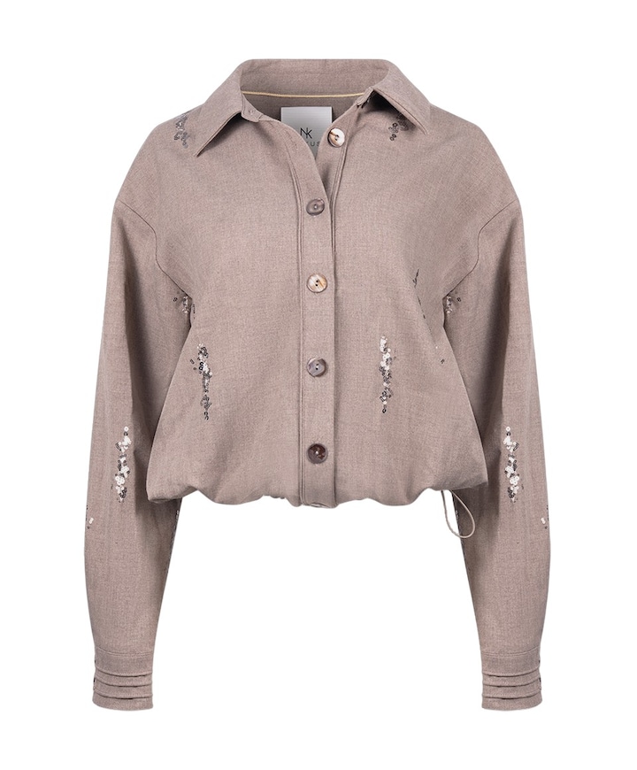 Dames blouse bruin