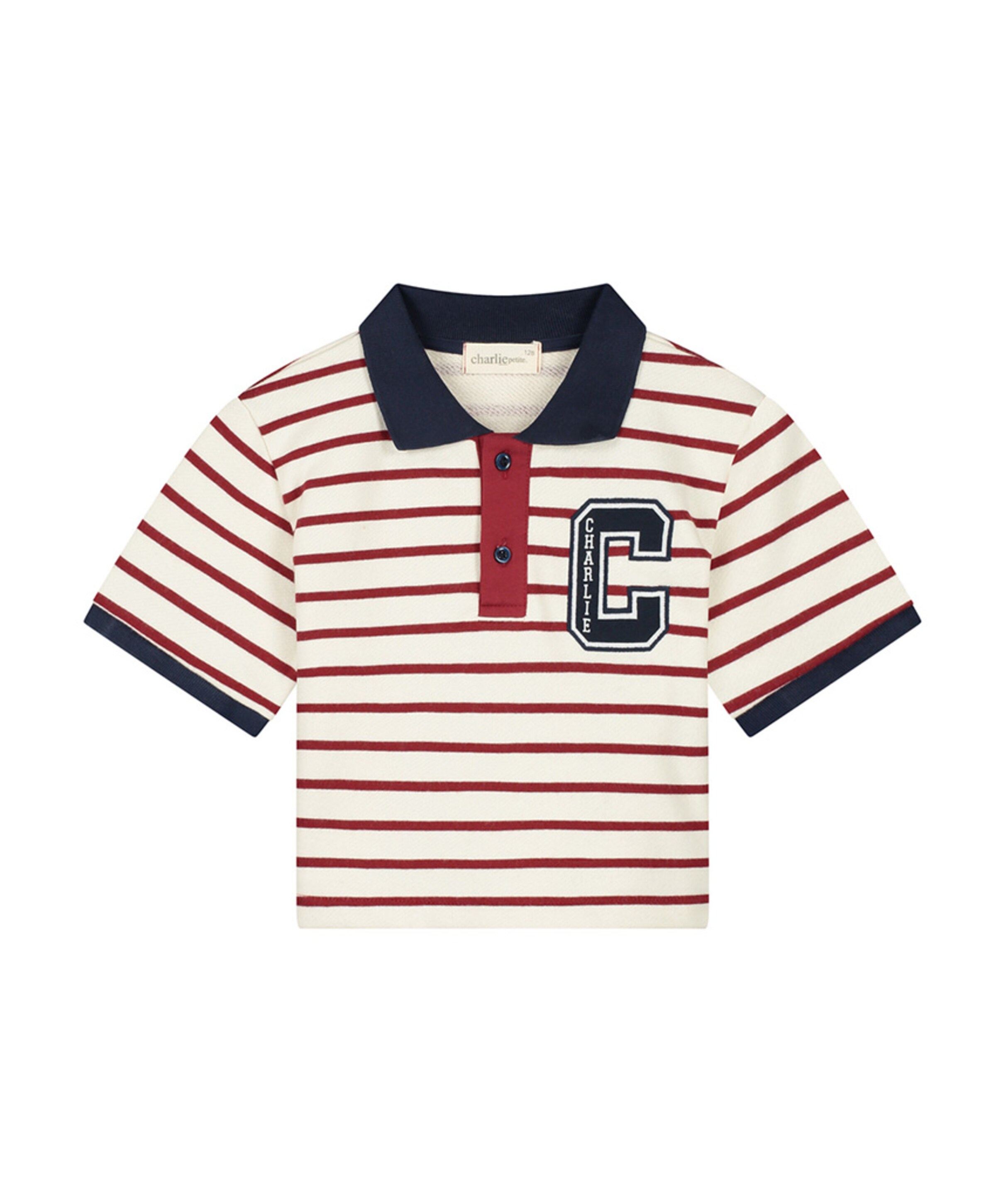 Meisjes polo bordeaux