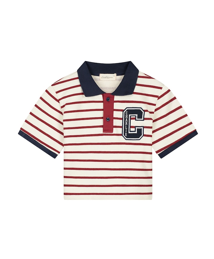 Meisjes polo bordeaux