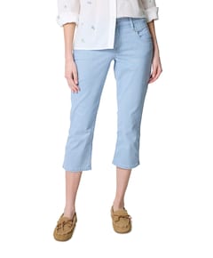 Sissy Fancy Chambray L23 dames capri broek blauw