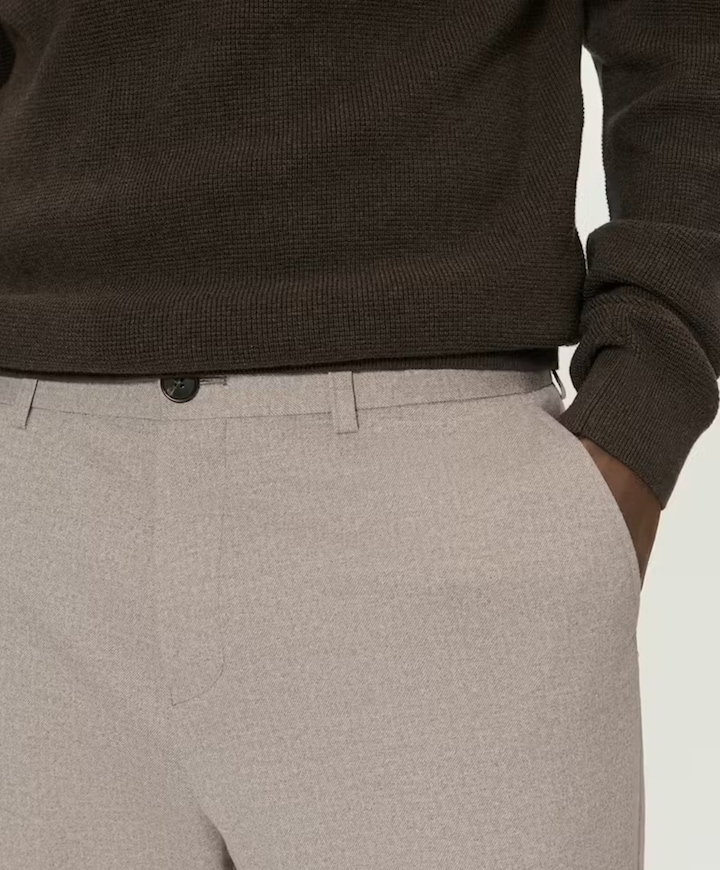 MAwesley Jersey heren broek beige