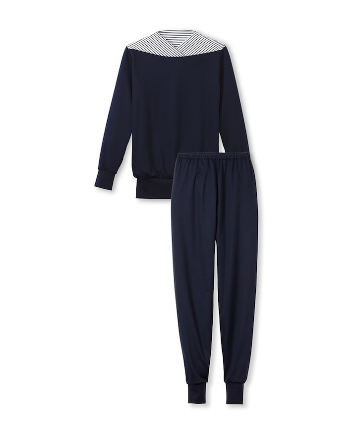 Dames pyjamaset blauw