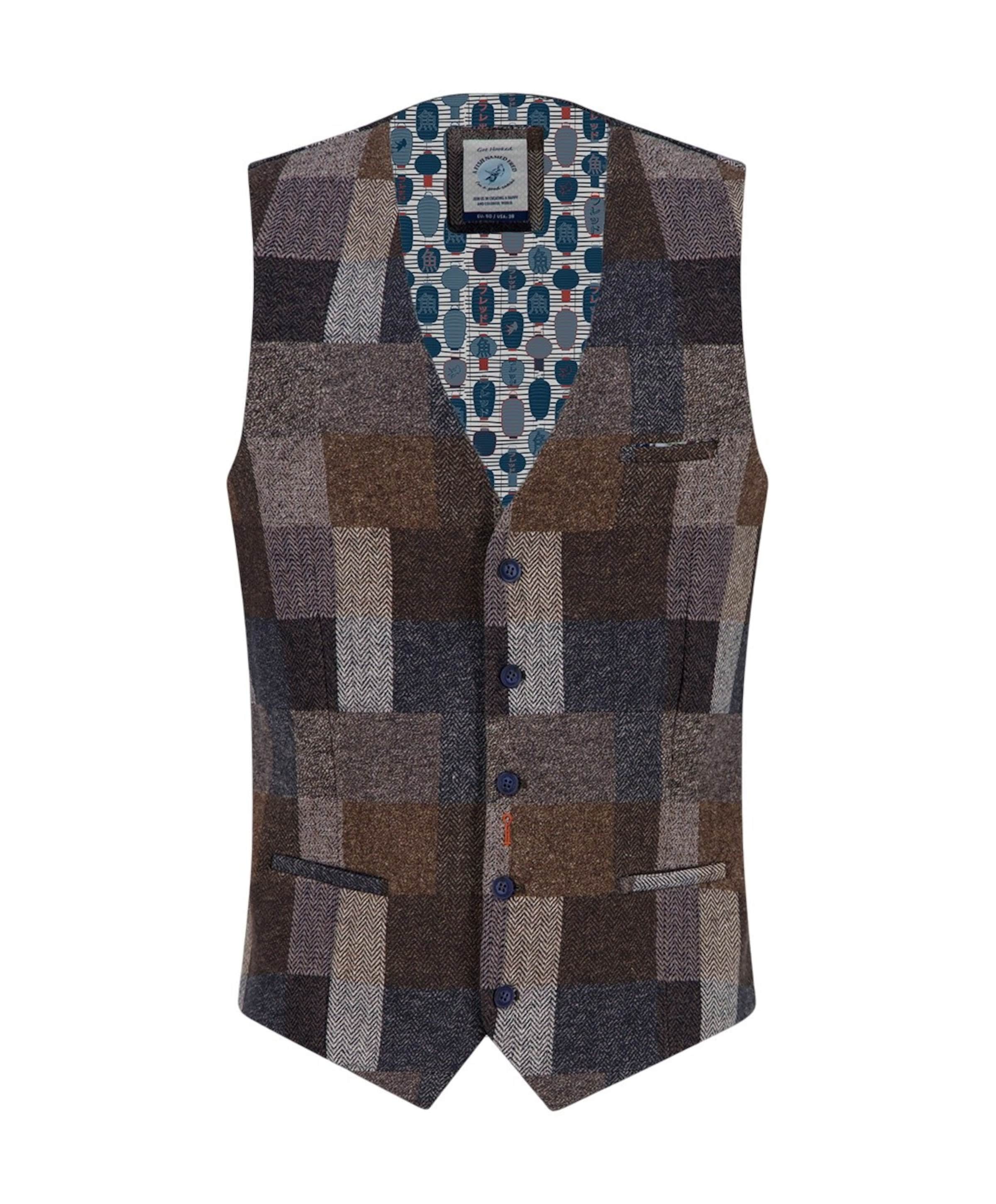 Heren gilet blauw