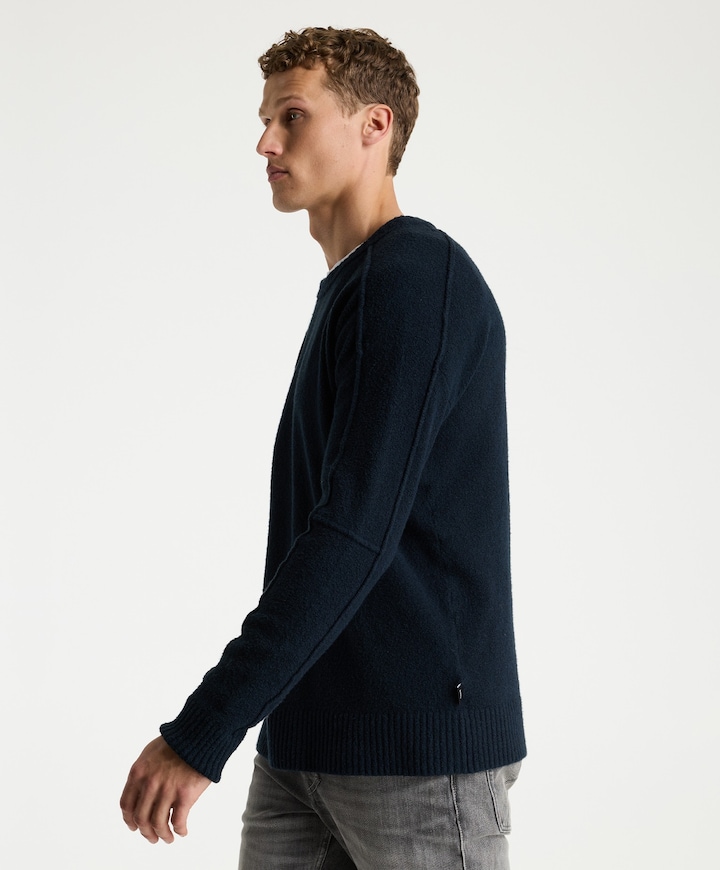Heren trui blauw