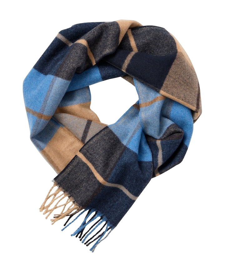 Heren sjaal blauw