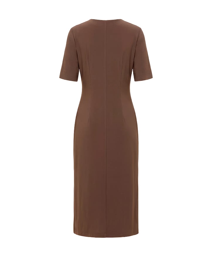 Dames jurk bruin