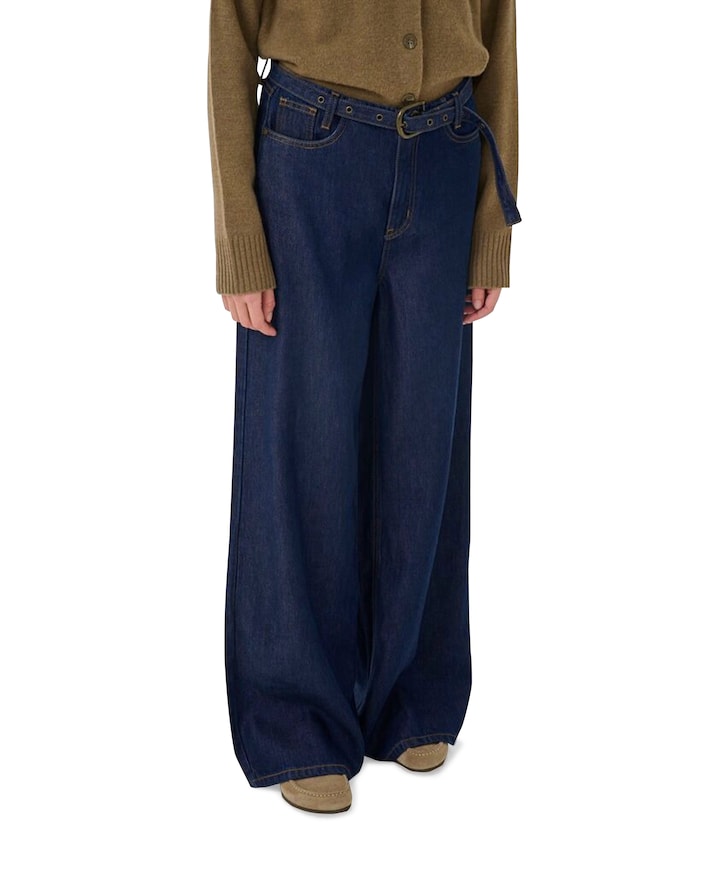 MWTasma 181 Mid X-Wide dames jeans blauw