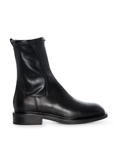 dames enkellaarzen zwart