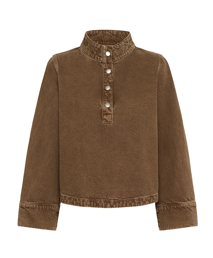 Dames blouse bruin