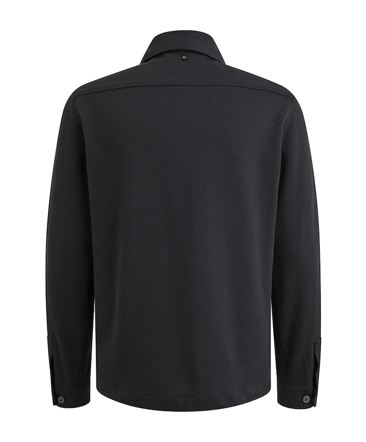 Heren overhemd lange mouw blauw