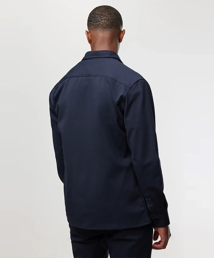 Heren overshirt blauw