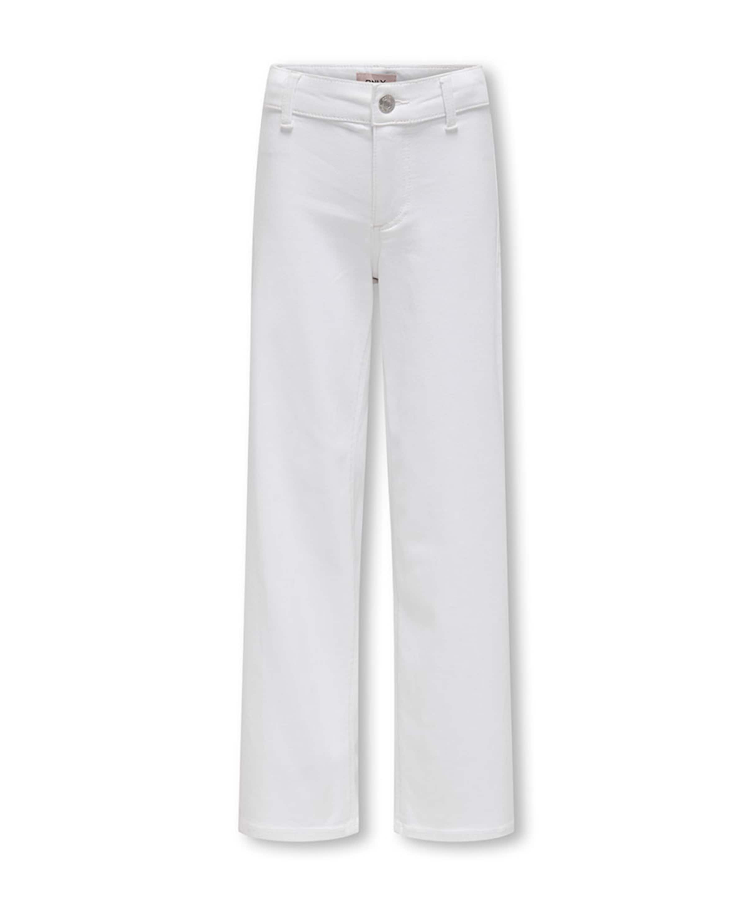 KOGSYLVIE CLEAN WIDE LEG WHITE PIM meisjes broek wit