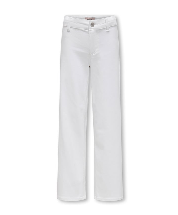 KOGSYLVIE CLEAN WIDE LEG WHITE PIM meisjes broek wit