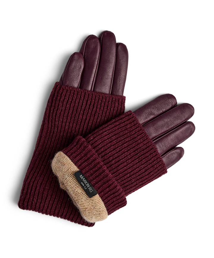 Dames handschoenen bordeaux