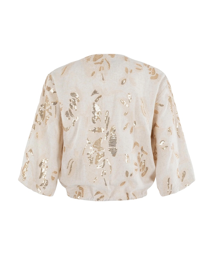 Dames blouse beige