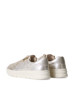 Lace-up dames sneakers zilver