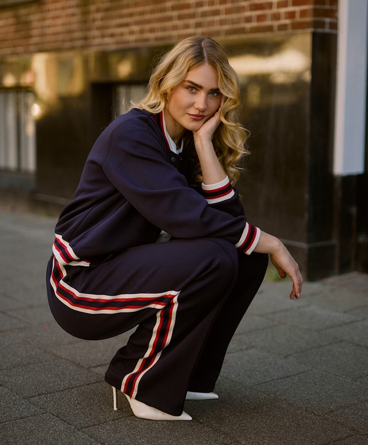 Nora dames broek blauw