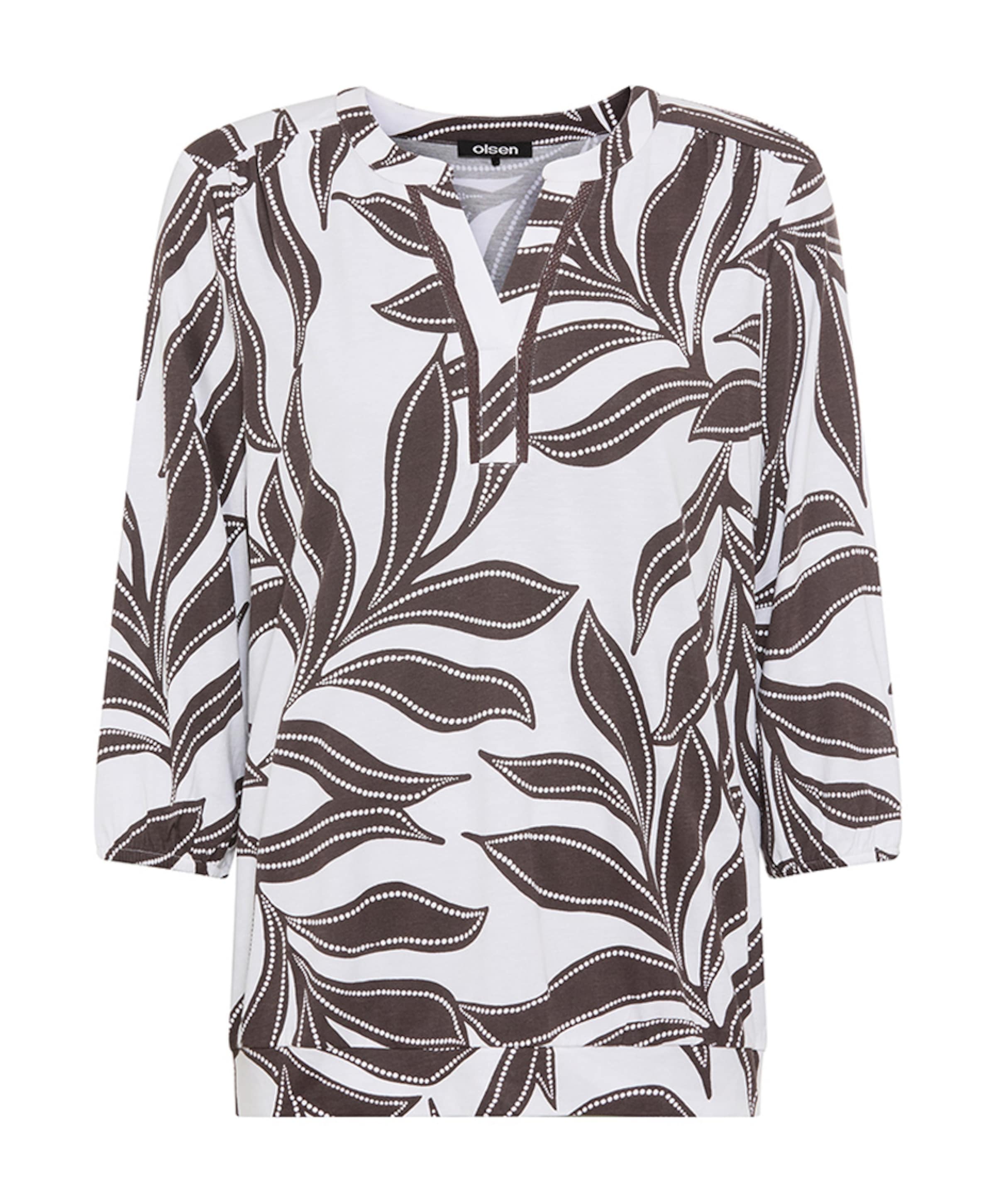 Dames longsleeve bruin