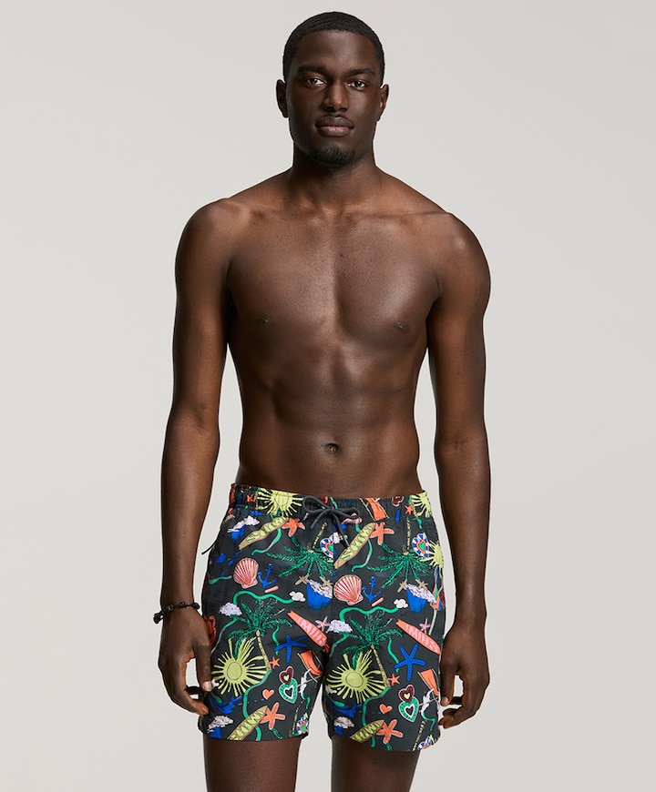 Heren zwemshort zwart