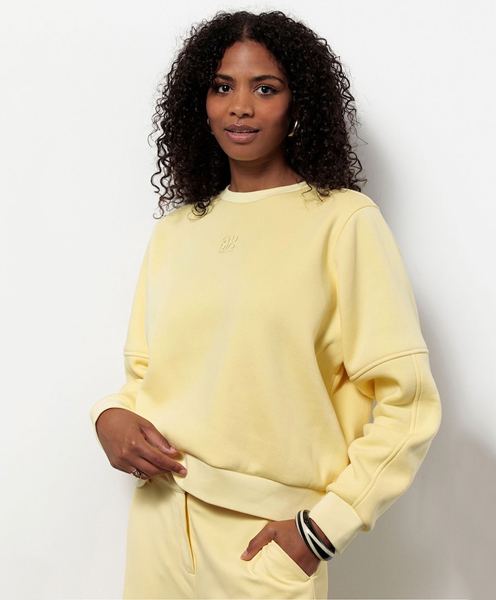 Dames sweater geel