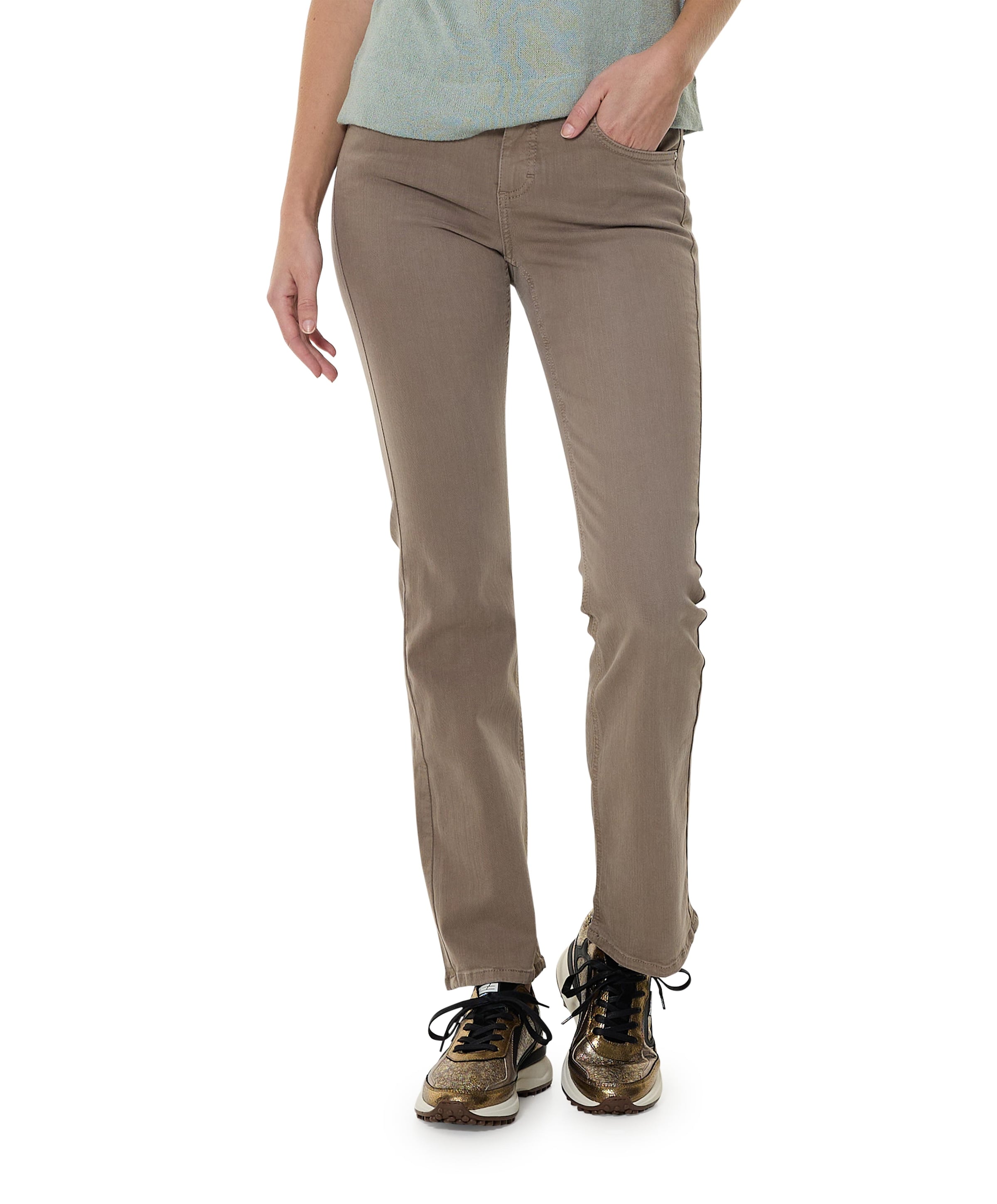 Leni dames jeans bruin