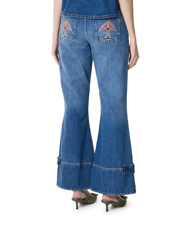 Porcelain Birds dames jeans blauw