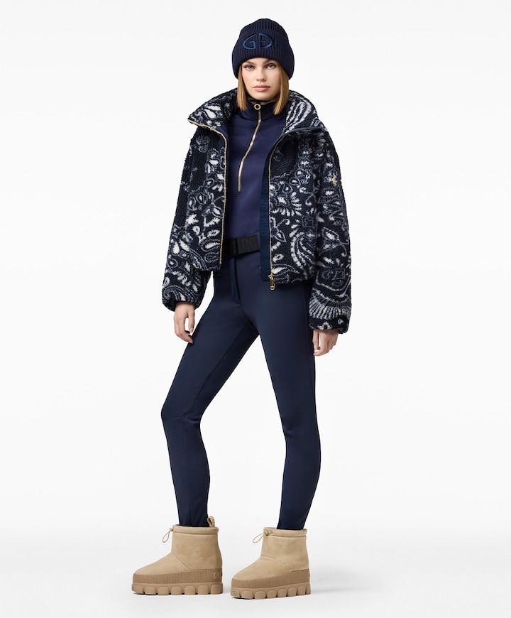 Dames ski-jas blauw