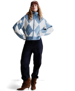 Trousers dames broek blauw