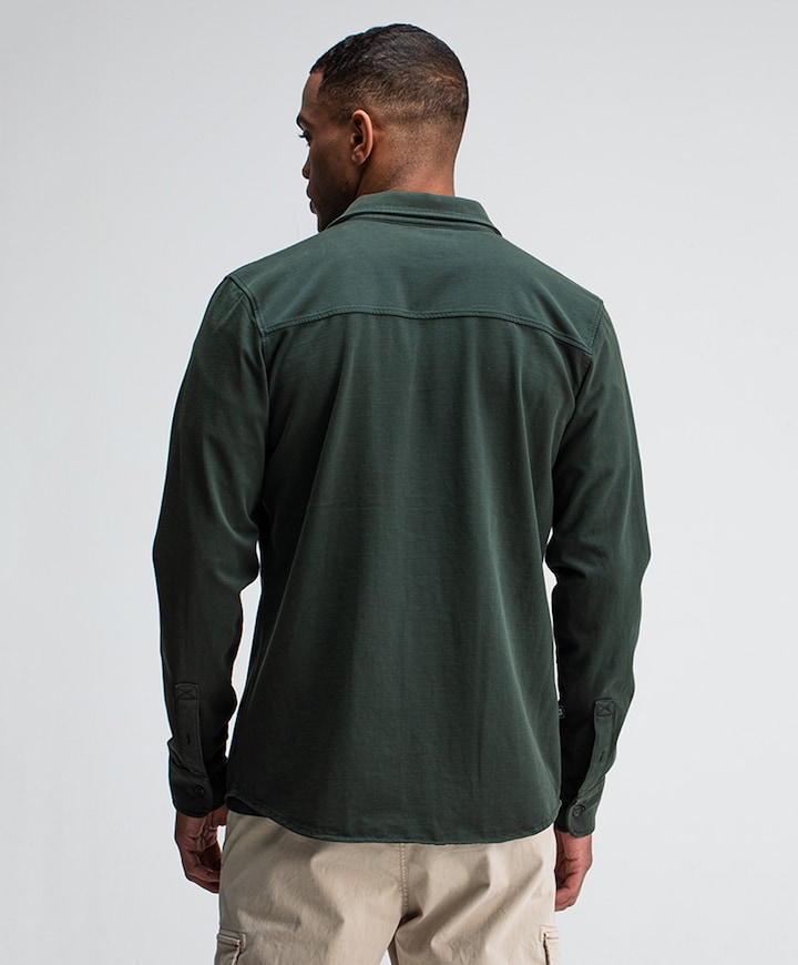 Heren overshirt groen